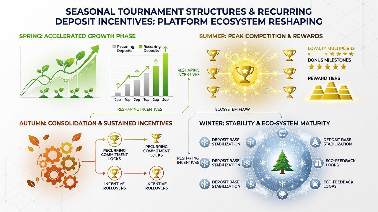 Analytics dashboard displaying deposit incentive adjustments aligned with tournament brackets and user activity metrics