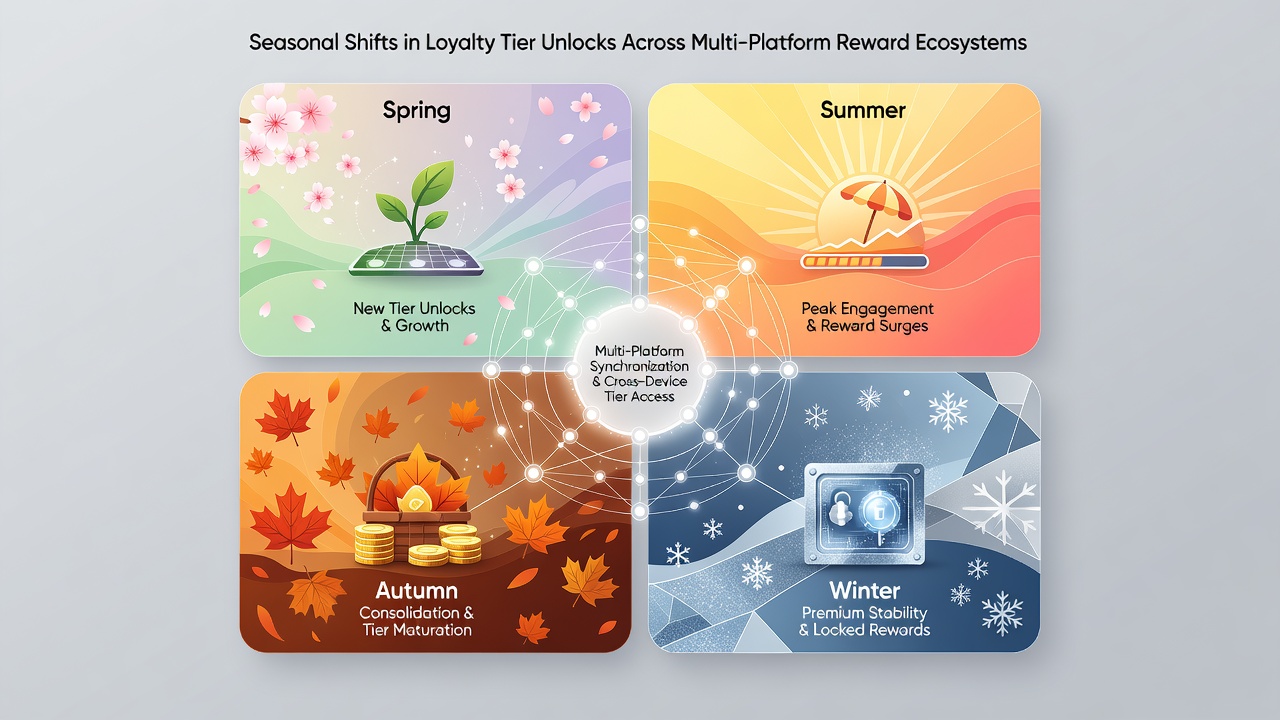 Detailed view of tier unlock timelines and seasonal adjustments in reward ecosystems