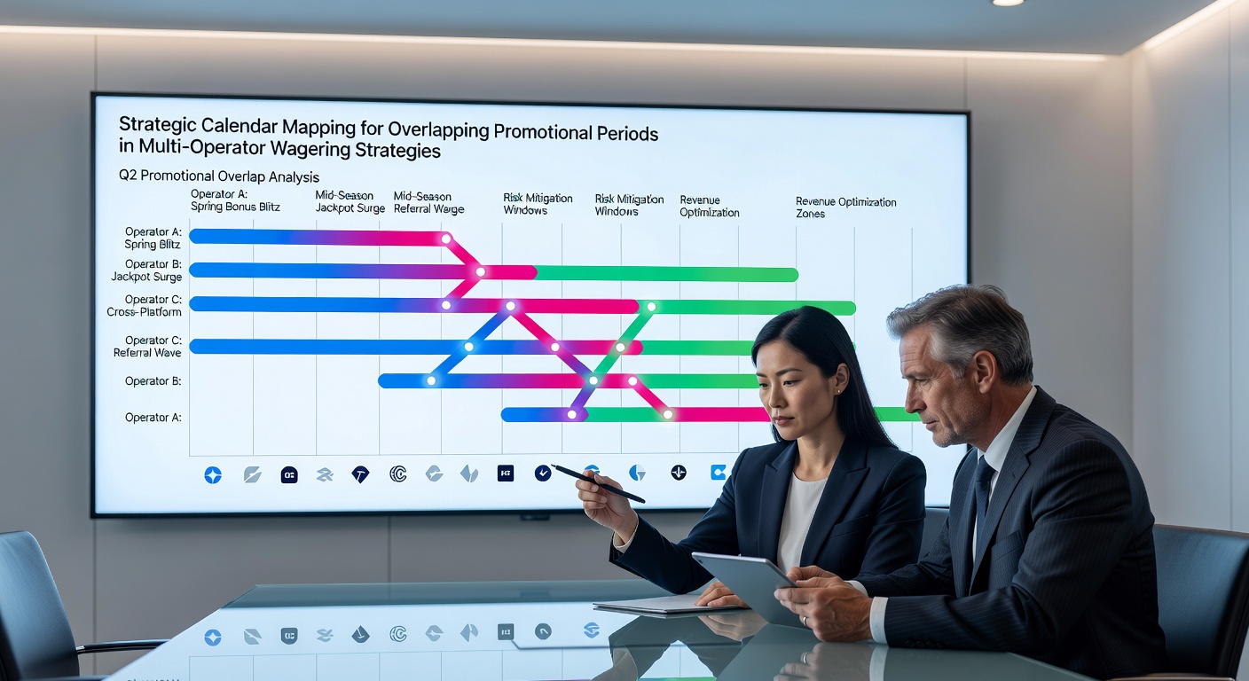 Multi-operator calendar overlay highlighting bonus overlap zones in 2026